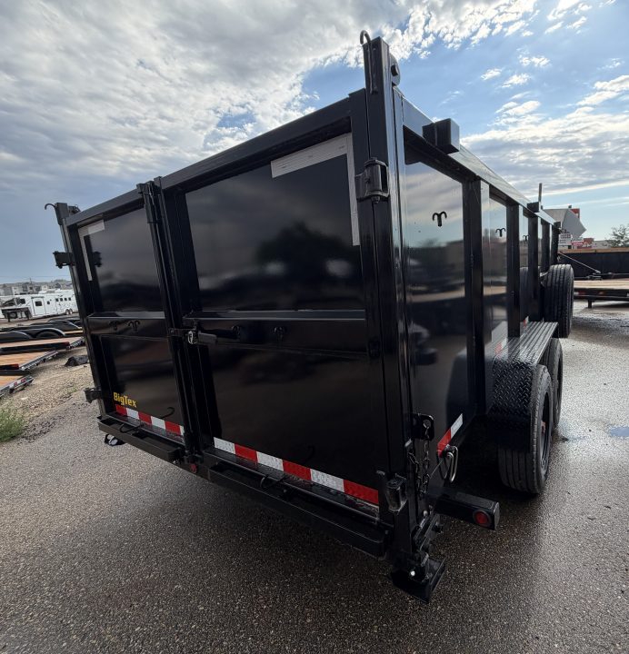 New 2025 Big Tex Trailers 7X16 DUMP TRAILER 20K WITH 4FT SIDES AND HYDRAULIC JACK
