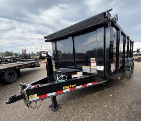 New 2025 Big Tex Trailers 7X16 DUMP TRAILER 20K WITH 4FT SIDES AND HYDRAULIC JACK