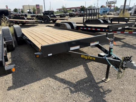 New 2027 Big Tex Trailers 7X20 OPEN CAR HAULER 7K WITH SLIDE IN RAMPS