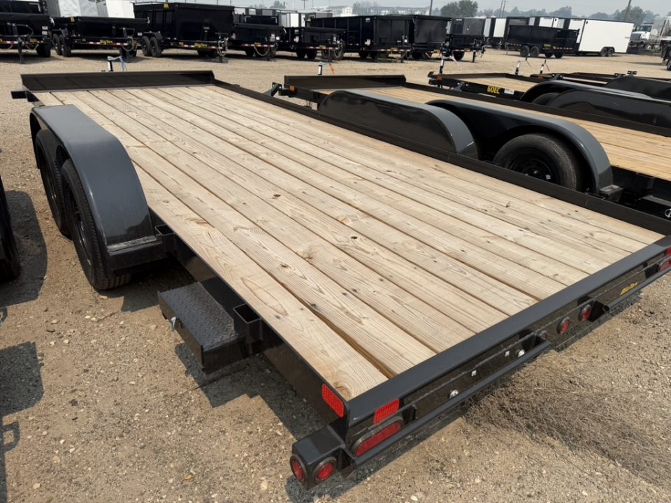 New 2026 Big Tex Trailers 7X16 OPEN CAR HAULER 7K WITH SLIDE IN RAMPS