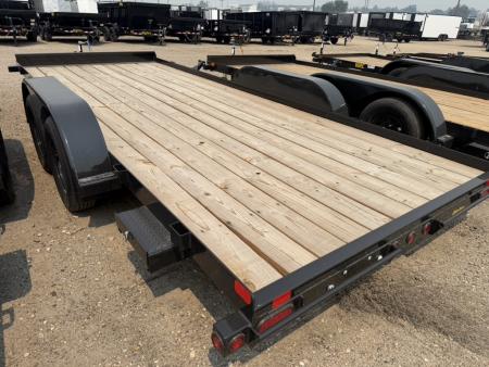 New 2026 Big Tex Trailers 7X16 OPEN CAR HAULER 7K WITH SLIDE IN RAMPS