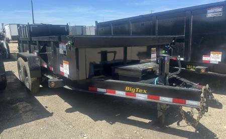 New 2027 Big Tex Trailers 7X14 DUMP TRAILER 14K WITH 2FT SIDES