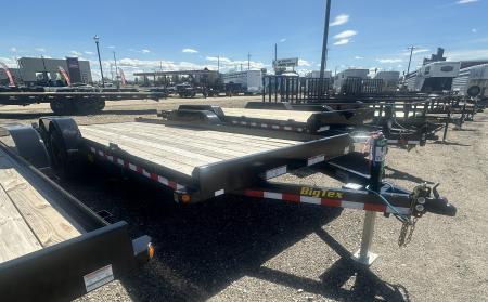 New 2026 Big Tex Trailers 7X20 OPEN CAR HAULER 10K WITH SLIDE IN RAMPS