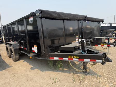 New 2026 Big Tex Trailers 7X16 DUMP TRAILER 14K WITH 4FT SIDES