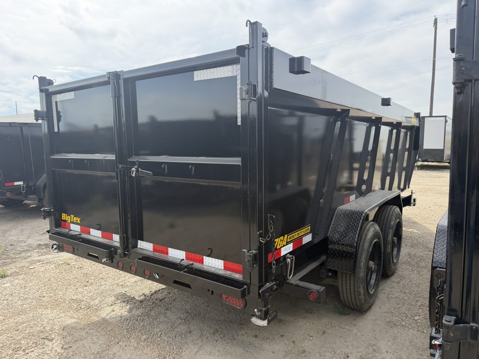 New 2027 Big Tex Trailers 7X16 TELESCOPING DUMP 17.5K WITH 4FT SIDES AND HYDRAULIC JACK