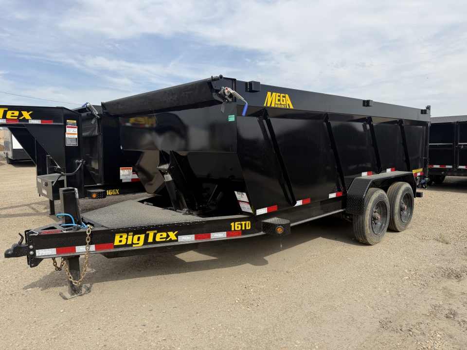 New 2027 Big Tex Trailers 7X16 TELESCOPING DUMP 17.5K WITH 4FT SIDES AND HYDRAULIC JACK