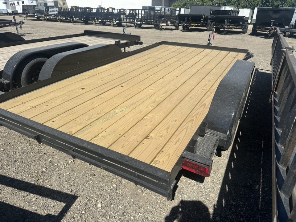 New 2026 Big Tex Trailers 7X14 OPEN CAR HAULER 6K WITH SLIDE IN RAMPS