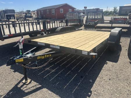 New 2026 Big Tex Trailers 7X14 OPEN CAR HAULER 6K WITH SLIDE IN RAMPS