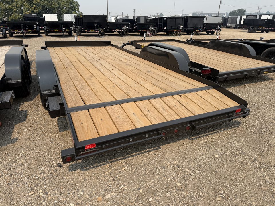 New 2027 Big Tex Trailers 7X18 OPEN CAR HAULER 7K WITH SLIDE IN RAMPS