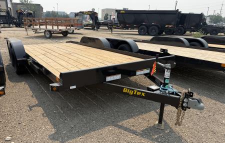 New 2027 Big Tex Trailers 7X18 OPEN CAR HAULER 7K WITH SLIDE IN RAMPS