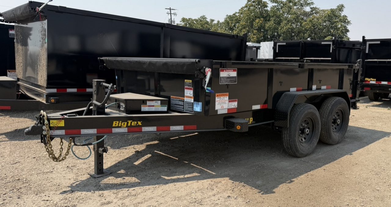 New 2027 Big Tex Trailers 7X12 DUMP TRAILER 14K WITH 2FT SIDES