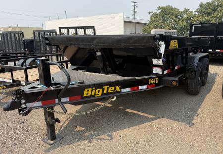 New 2026 Big Tex Trailers 7X14 TELESCOPING DUMP TRAILER 15.4K WITH 2FT SIDES