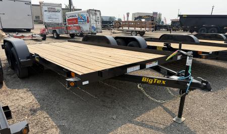 New 2027 Big Tex Trailers 7X16 OPEN CAR HAULER 6K WITH SLIDE IN RAMPS