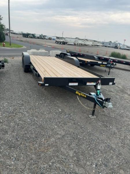 New 2027 Big Tex Trailers 7X20 OPEN CAR HAULER 7K WITH SLIDE IN RAMPS