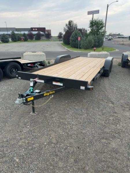 New 2027 Big Tex Trailers 7X20 OPEN CAR HAULER 7K WITH SLIDE IN RAMPS