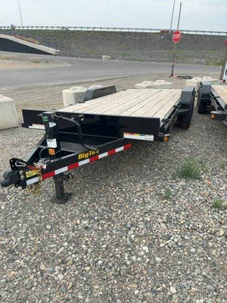 New 2025 Big Tex Trailers 7X18 EQUIPMENT TRAILER 14K WITH SLIDE IN RAMPS