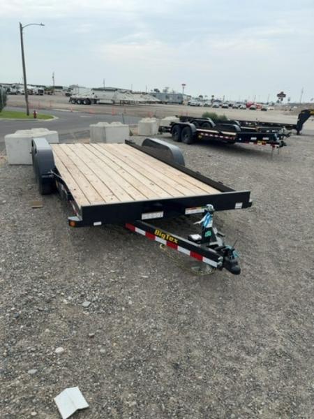 New 2026 Big Tex Trailers 7X16 OPEN CAR HAULER 10K WITH SLIDE IN RAMPS