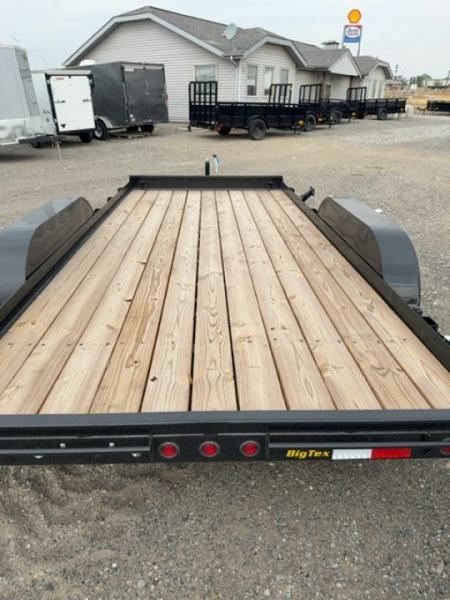 New 2026 Big Tex Trailers 7X16 OPEN CAR HAULER 10K WITH SLIDE IN RAMPS