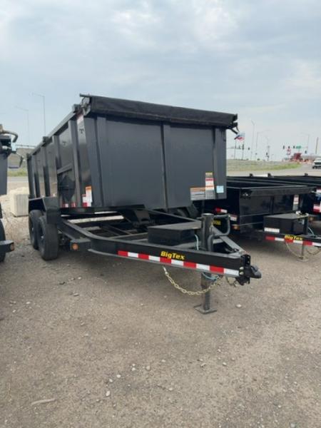 New 2026 Big Tex Trailers 7X14 DUMP TRAILER 14K WITH 4FT SIDES