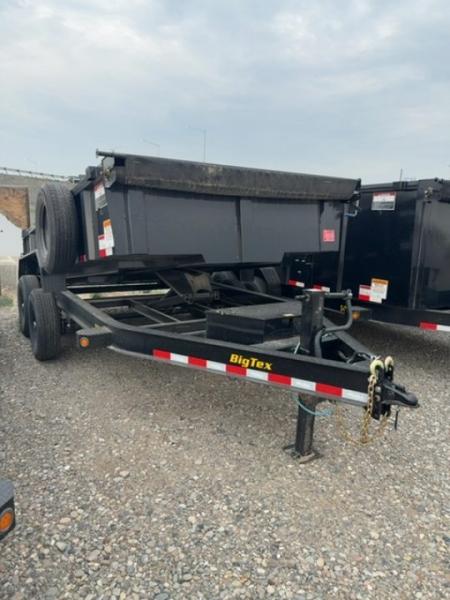New 2025 Big Tex Trailers 7X14 DUMP TRAILER 14K WITH 2FT SIDES