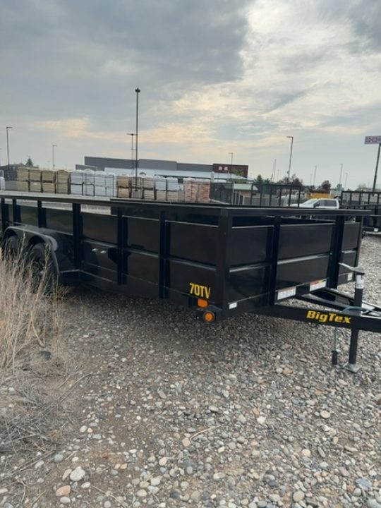 New 2025 Big Tex Trailers 7X16 LANDSCAPE TRAILER 7K WITH RAMPGATE