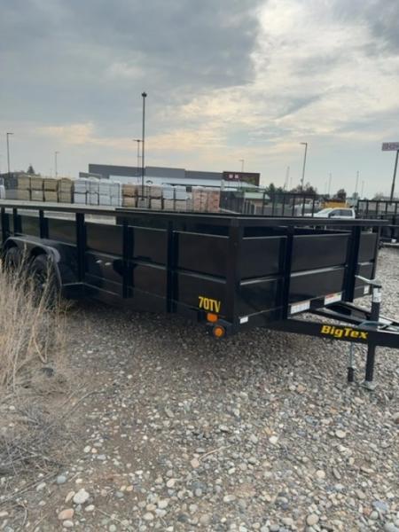 New 2025 Big Tex Trailers 7X16 LANDSCAPE TRAILER 7K WITH RAMPGATE