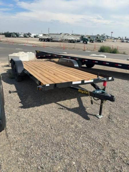 New 2026 Big Tex Trailers 7X16 OPEN CAR HAULER 6K WITH SLIDE IN RAMPS