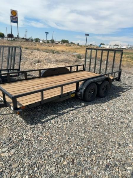 New 2026 Big Tex Trailers 7X16 UTILITY TRAILER 7K WITH RAMPGATE