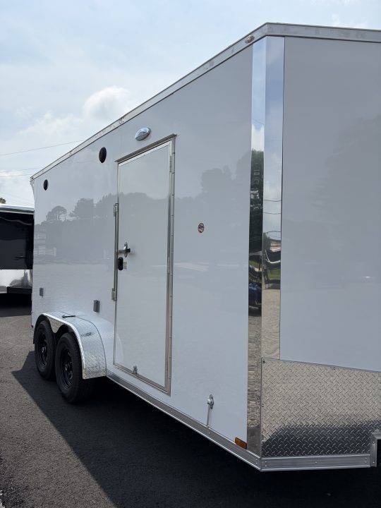 New 2027 Spartan 7X16 Pro Race Trailer, 7' 6" Interior, SXS/Golf Cart Escape Door, PolyCor, StableDeck