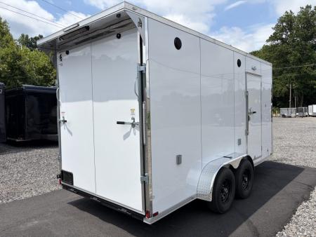New 2027 Spartan 7X16 Pro Race Trailer, 7' 6" Interior, SXS/Golf Cart Escape Door, PolyCor, StableDeck