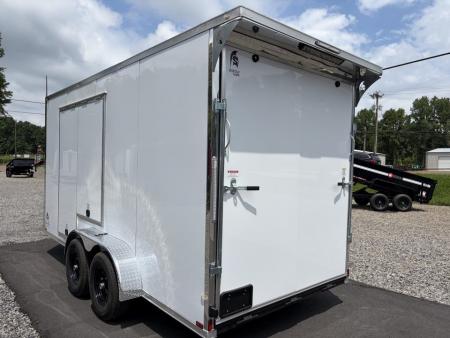 New 2027 Spartan 7X16 Pro Race Trailer, 7' 6" Interior, SXS/Golf Cart Escape Door, PolyCor, StableDeck