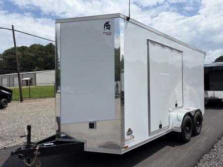 New 2027 Spartan 7X16 Pro Race Trailer, 7' 6" Interior, SXS/Golf Cart Escape Door, PolyCor, StableDeck