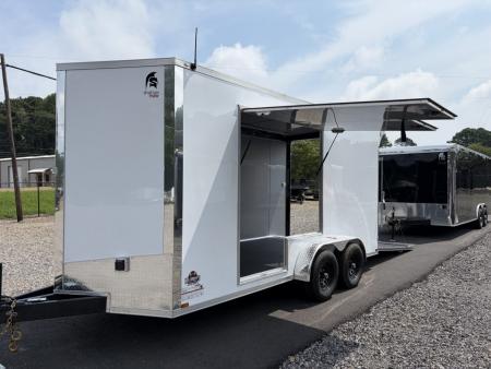 New 2027 Spartan 7X16 Pro Race Trailer, 7' 6" Interior, SXS/Golf Cart Escape Door, PolyCor, StableDeck