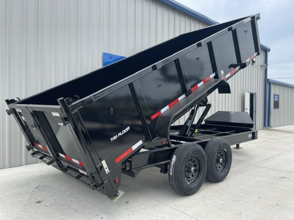 New 2026 TOP HAT 83X16 DUMP TRAILER,3' WALLS, 7000lb AXLES, GVWR 14,000lbs