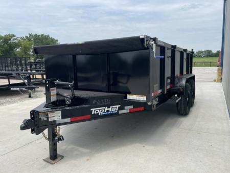 New 2026 TOP HAT 83X14 DUMP TRAILER W/3' WALLS, 7000lb AXLES, GVWR 14,000lbs