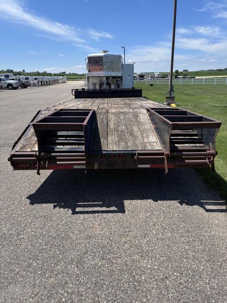 Used 2013 Liberty 20' (15' + 5') Bumper Pull Pintle Hitch Flatbed Trailer