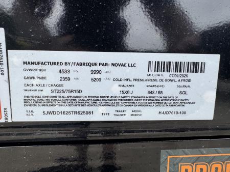 New 2026 H&H Trailers UD7610-100 Dump Trailer