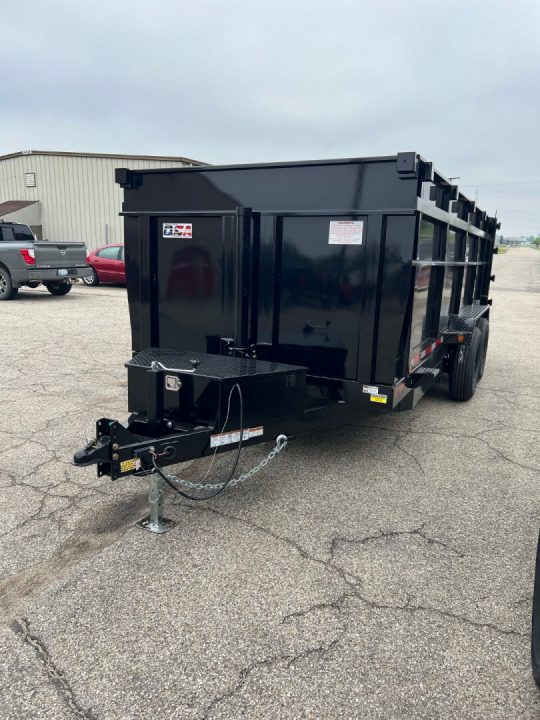 New 2027 Quality Steel and Aluminum CJ 83" x 16' Dump Trailer 4' High Side #260315 Dump Trailer