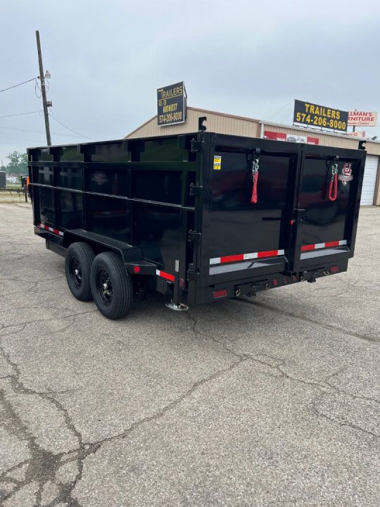 New 2027 Quality Steel and Aluminum CJ 83" x 16' Dump Trailer 4' High Side #260315 Dump Trailer