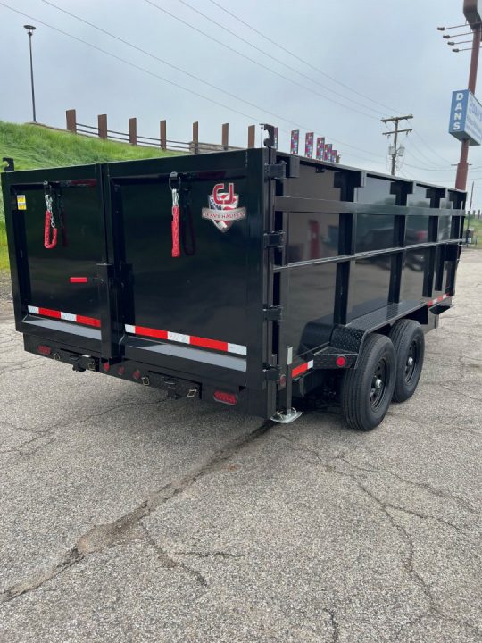 New 2027 Quality Steel and Aluminum CJ 83" x 16' Dump Trailer 4' High Side #260315 Dump Trailer