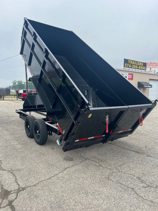 New 2027 Quality Steel and Aluminum CJ 83" x 16' Dump Trailer 4' High Side #260315 Dump Trailer