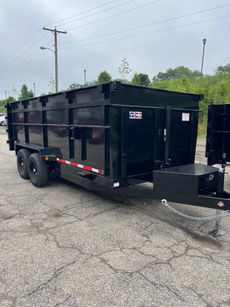 New 2027 Quality Steel and Aluminum CJ 83" x 16' Dump Trailer 4' High Side #260315 Dump Trailer