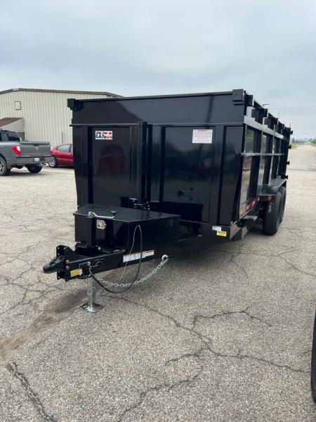 New 2027 Quality Steel and Aluminum CJ 83" x 16' Dump Trailer 4' High Side #260315 Dump Trailer