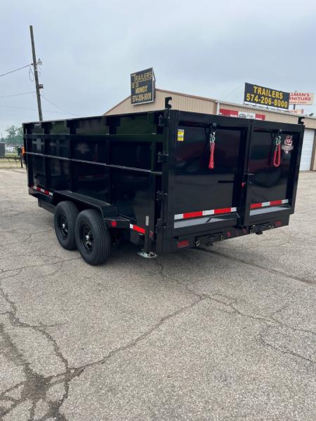 New 2027 Quality Steel and Aluminum CJ 83" x 16' Dump Trailer 4' High Side #260315 Dump Trailer