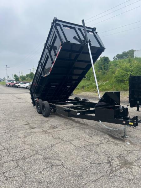 New 2027 Quality Steel and Aluminum CJ 83  x 16' Dump Trailer 4' High Side #260315 Dump Trailer