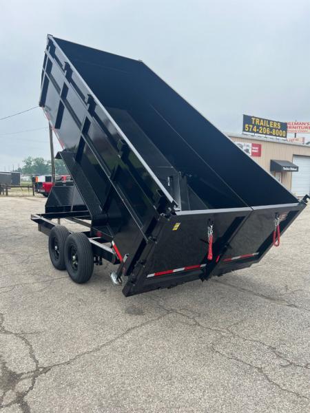 New 2027 Quality Steel and Aluminum CJ 83" x 16' Dump Trailer 4' High Side #260315 Dump Trailer