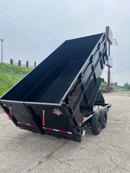 New 2027 Quality Steel and Aluminum CJ 83" x 16' Dump Trailer 4' High Side #260315 Dump Trailer