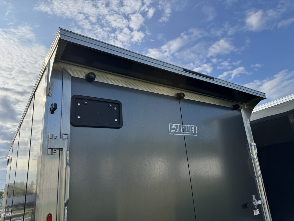 New 2027 E-Z Hauler EZEC7.5X14 XLT-P Cargo / Enclosed Trailer 71 SERIES 7 FOOT 1 INCH INTERIOR HEIGHT, .080 POLY SIDES, TRANSLUCENT ROOF, REAR DOOR CANOPY, FREE ALUMINUM WHEEL UPGRADE