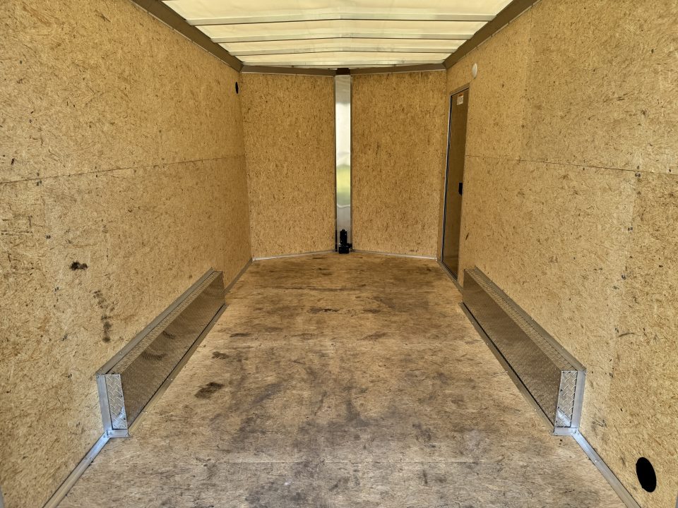 New 2027 E-Z Hauler EZEC7.5X14 XLT-P Cargo / Enclosed Trailer 71 SERIES 7 FOOT 1 INCH INTERIOR HEIGHT, .080 POLY SIDES, TRANSLUCENT ROOF, REAR DOOR CANOPY, FREE ALUMINUM WHEEL UPGRADE
