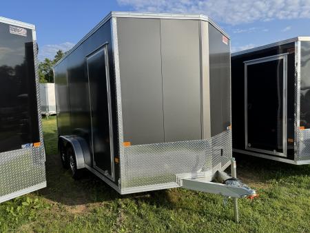 New 2027 E-Z Hauler EZEC7.5X14 XLT-P Cargo / Enclosed Trailer 71 SERIES 7 FOOT 1 INCH INTERIOR HEIGHT, .080 POLY SIDES, TRANSLUCENT ROOF, REAR DOOR CANOPY, FREE ALUMINUM WHEEL UPGRADE